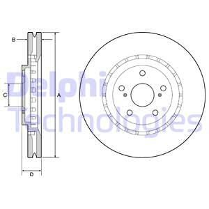 Диск гальмівний Delphi BG9219C