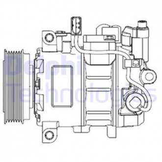 Компрессор кондиціонера Delphi CS20476