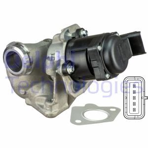 Клапан EGR Ford C-Max/Fiesta/Focus/Mazda 2/3/Citroen Berlingo/Peugeot Partner 1.6HDi 08- Delphi EG10401-12B1