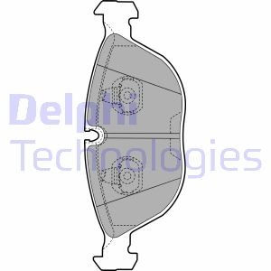 Комплект гальмівних колодок з 4 шт. дисків Delphi LP1002