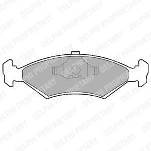 Комплект гальмівних колодок з 4 шт. дисків Delphi LP204