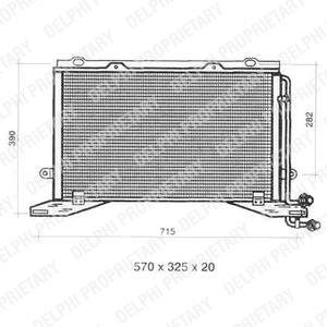 Радіатор кондиціонера MERCEDES-BENZ E-Class W210 94-03 Delphi TSP0225330 (фото 1)