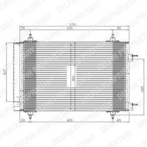 Конденсер кондиціонера Delphi TSP0225549