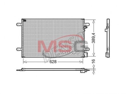 Радіатор кондиціонера DENSO DCN02037