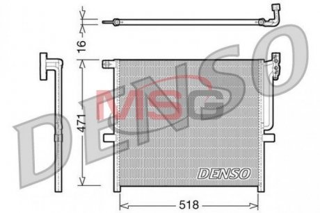 Радіатор кондиціонера DENSO DCN05001 (фото 1)