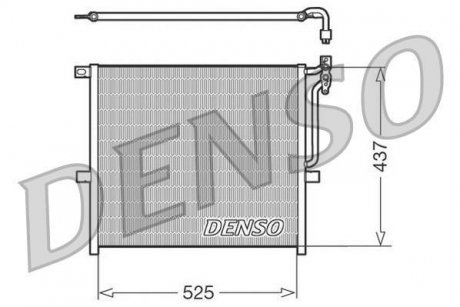 Радіатор кондиціонера DENSO DCN05008