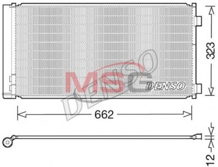 Радіатор кондиціонера DENSO DCN05103