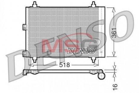 Радіатор кондиціонера DENSO DCN07006