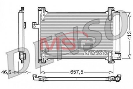 Радіатор кондиціонера DENSO DCN09083