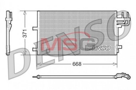 Радіатор кондиціонера DENSO DCN10007