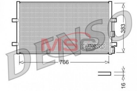 Радіатор кондиціонера DENSO DCN10009