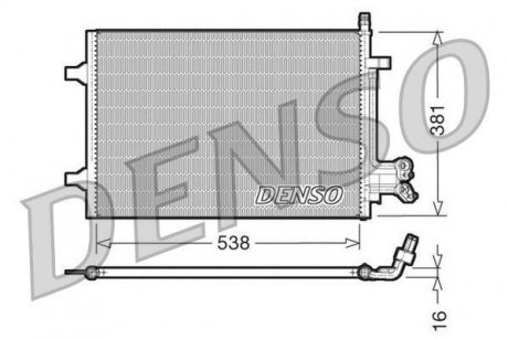 Радіатор кондиціонера DENSO DCN10022