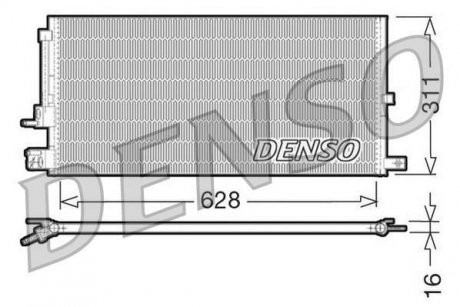 Радіатор кондиціонера DENSO DCN11007