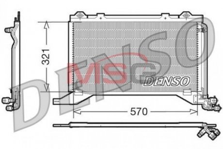 Радіатор кондиціонера DENSO DCN17019 (фото 1)