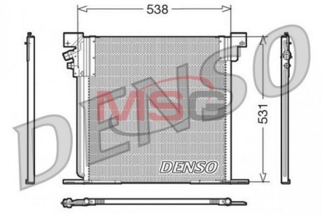 Радіатор кондиціонера MERCEDES-BENZ Vito W638 96-03 DENSO DCN17030 (фото 1)