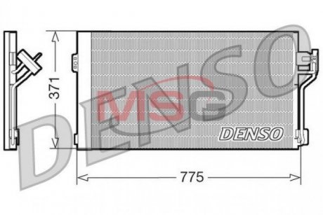 Радіатор кондиціонера DENSO DCN17050