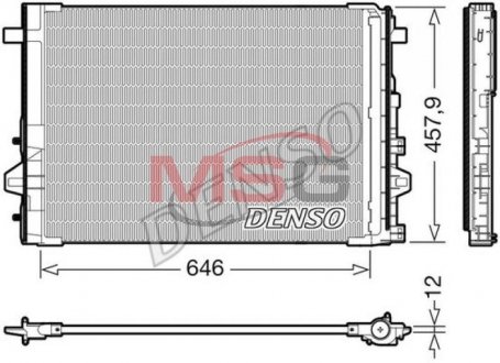 Радіатор кондиціонера DENSO DCN17059 (фото 1)