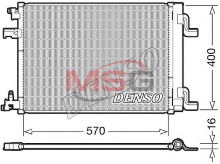 Радіатор кондиціонера DENSO DCN20001