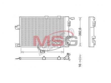 Радіатор кондиціонера DENSO DCN20038