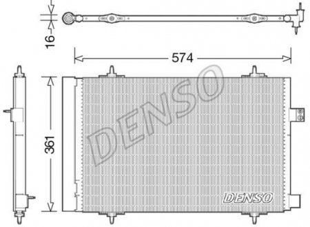 Радіатор кондиціонера DENSO DCN21019 (фото 1)