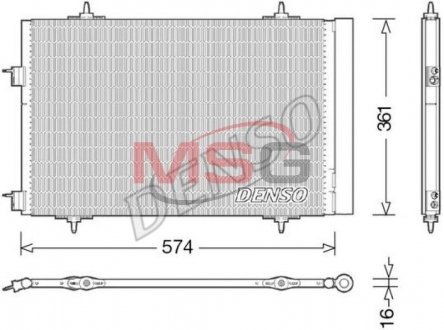 Радіатор кондиціонера DENSO DCN21020