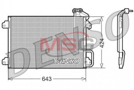 Радіатор кондиціонера DENSO DCN23013 (фото 1)