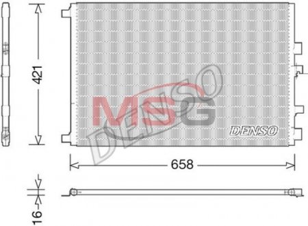 Радіатор кондиціонера DENSO DCN23033