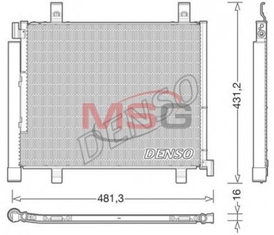 Радіатор кондиціонера DENSO DCN32023