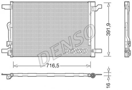 Радіатор кондиціонера DENSO DCN32024