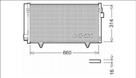 Радіатор кондиціонера DENSO DCN36003