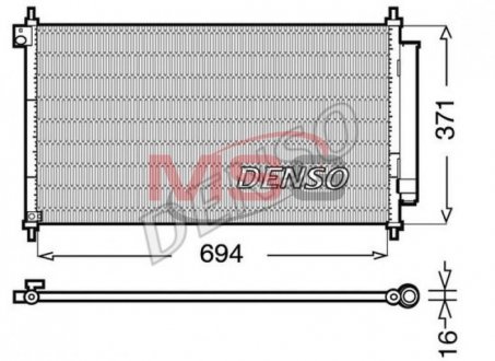 Радіатор кондиціонера DENSO DCN40012 (фото 1)