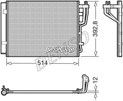 Радіатор кондиціонера DENSO DCN41014