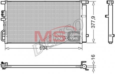 Радіатор кондиціонера DENSO DCN41019