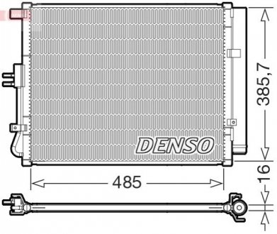 Радіатор кондиціонера DENSO DCN43007