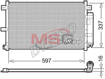 Радіатор кондиціонера DENSO DCN44001