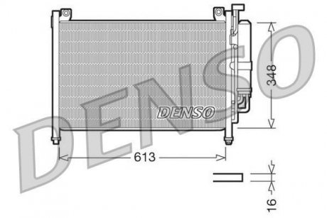 Радіатор кондиціонера DENSO DCN44002