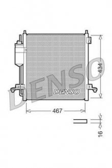 Радіатор кондиціонера DENSO DCN45001