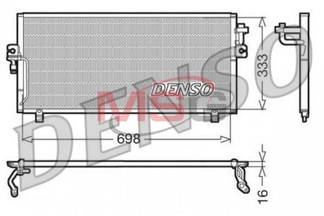 Радіатор кондиціонера DENSO DCN46010