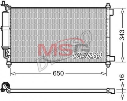 Радіатор кондиціонера DENSO DCN46020