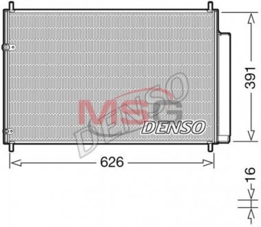 Радіатор кондиціонера DENSO DCN50041