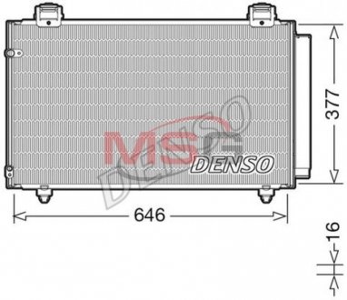 Радіатор кондиціонера DENSO DCN50043