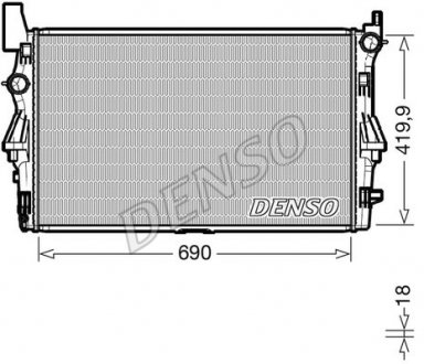 Радіатор основний DENSO DRM17114