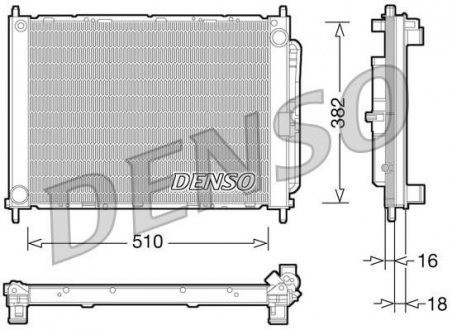 Радіатор кондиціонера DENSO DRM23101