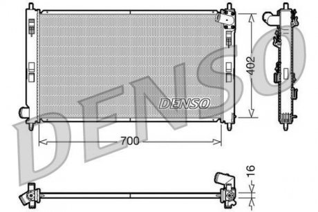 Конденсер DENSO DRM45023 (фото 1)