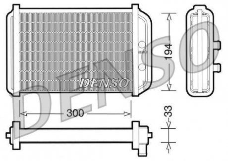 Радіатор обігрівача DENSO DRR09033