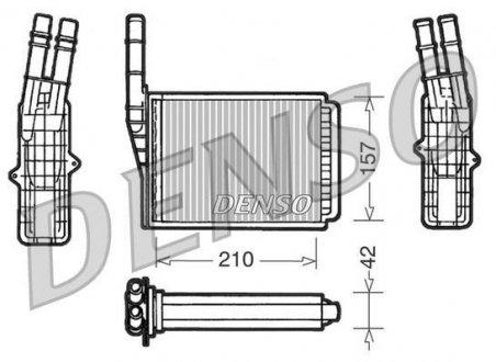 Радіатор обігрівача DENSO DRR23013