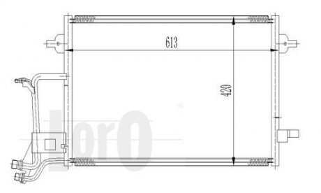 Радіатор кондиціонера A6/Octavia 1.8 I 01- DEPO 003-016-0009