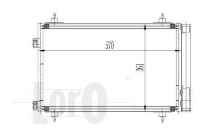 Радіатор кондиціонера Berlingo/Peugeot Partner 1.6i 08-18 DEPO 009-016-0015