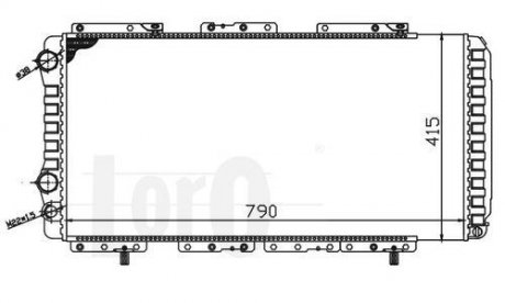 Радіатор охолодження двигунаJumper/Ducato/Boxer 1.9D-2.8D 94- (+AC) DEPO 009-017-0006 (фото 1)