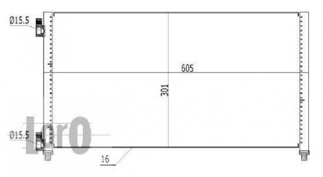 Радіатор кондиціонера DOBLO/PUNTO II 1.3 MJTD/1.2 i 99- DEPO 016-016-0008 (фото 1)